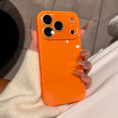 luxury glossy glass phone case for iphone