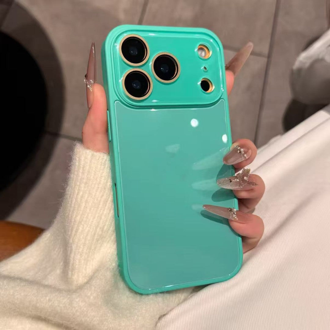 luxury glossy glass phone case for iphone