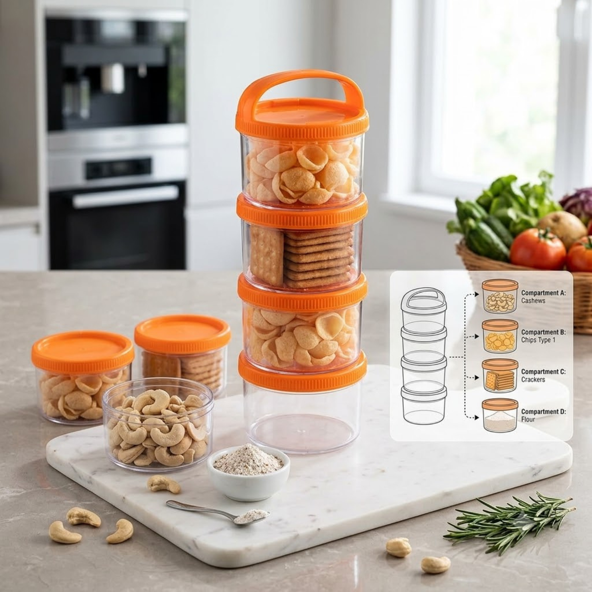 Stackable Snack Container