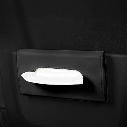 Car Tissue Leather  Box Organizer