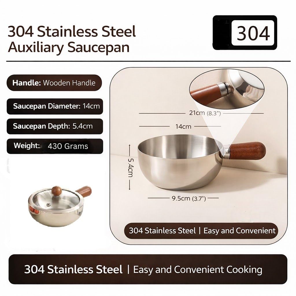 Mini Cooking Stainless Steel Saucepan