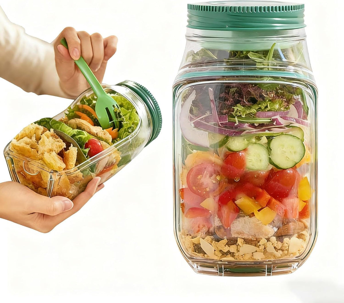 Salad Pod Lunch Jar – Leakproof & Portable