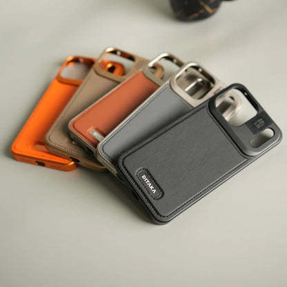 Frameless Metal Leather Case for iPhone