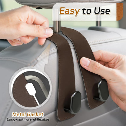 Leather Car Seat Headrest Hook