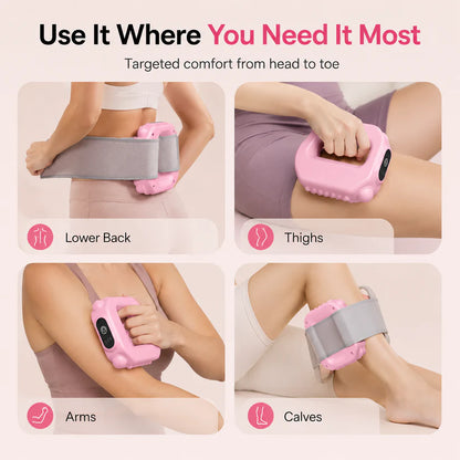 Hands-Free Fascia Massager for Muscle Relaxation & Recovery