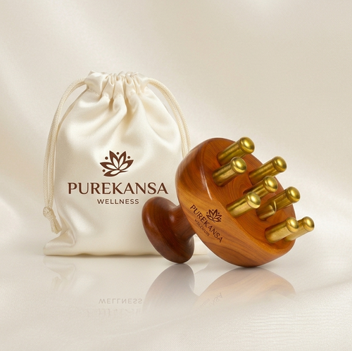 Kansa Scalp Massager for Hair Growth & Relaxation
