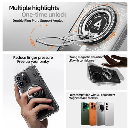 Ring Holder Magnetic Double - Fold